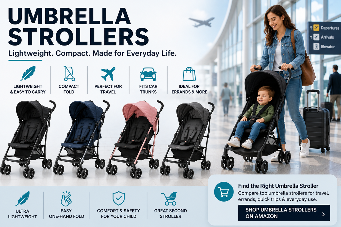 Lightweight umbrella strollers for errands, travel, daycare, and quick outings