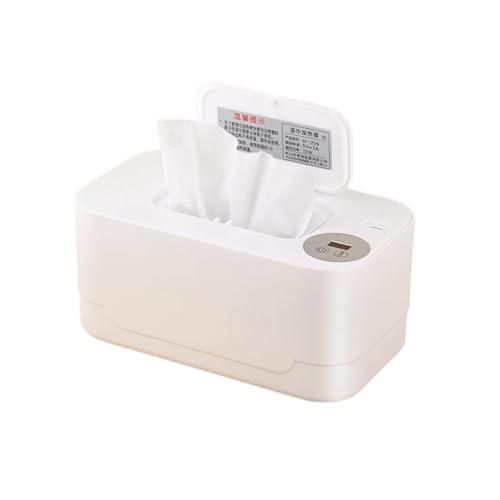 Baby wet wipe heater, Reusable constant temperature wet wipe warmer,Home, Travel wet wipe heater, USB heated wet wipe box (white)
