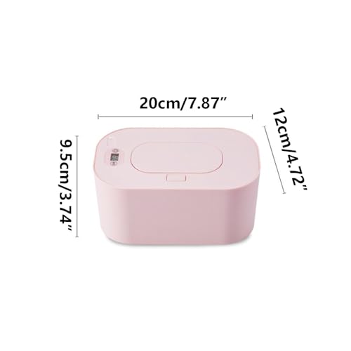Wipes Warmer, Fast Heating Wipe Warmer and Baby Wet Wipes Dispenser for Home Use Adjustable Temperature Holds 80 Wipes, Travel Friendly with Direct Plug-in Power