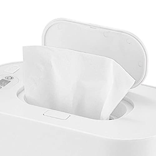 Keenso Baby Wipe Warmer, PP Intelligent Adjustable Temperature to Use Infant Wipes Heater Car Charging (White)