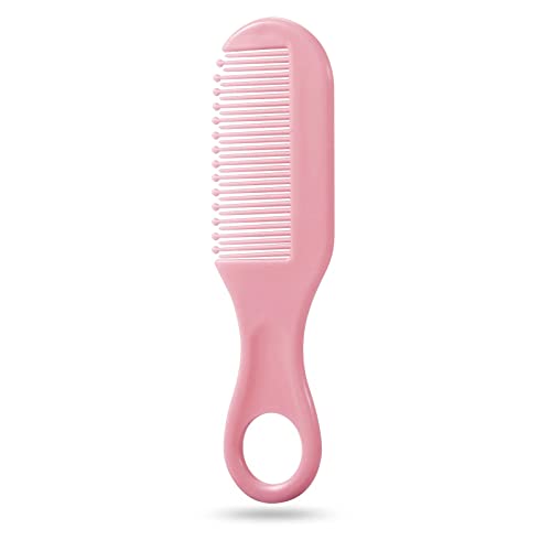 PandaEar Baby Healthcare and Grooming Kit, 12-in-1 Pink, Baby Comb, Brush, Finger Toothbrush, Nail Clippers, Scissors, Nasal Aspirator, Plastic, Pink