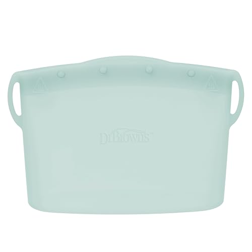 Dr. Brown's Microwave Steam Sterilizer Bag for Baby Bottles, Breast Pump Parts & Other Toddler Accessories, 100% Silicone, Reusable Sterilizing Bag