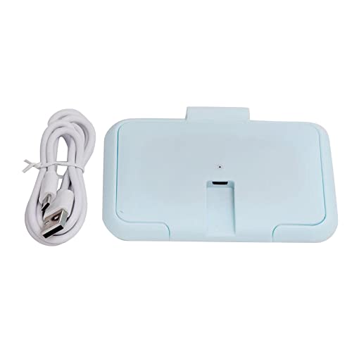 Baby Wipe Warmer,Portable Double Layers Cover Prevents Evaporation USB Powered Wipe Heater for Parents Caregivers Diaper Changes Travel Home