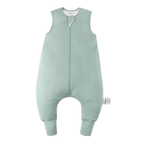 BubblePanda Rayon Made from Bamboo Toddler Sleep Sack with Feet 12-24 Months 1.0 Tog Ultra Soft Toddler Sleeping Sack 1t-2t Sleep Bag Walker Quilted Wearable Blanket with Legs 2-Way Zipper Lightweight