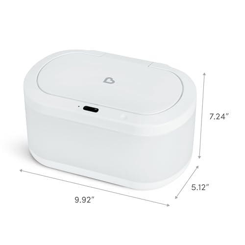 Munchkin Touch Free Baby Wipe Warmer with Nightlight & Motion Sensor, White