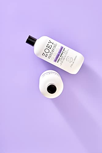 Zoey Naturals - Soothing Lavender Bubble Bath for Kids & Babies, Tear-Free Moisturizing Toddler Soap with Aloe & Avocado Oil for Calm Experience - Made in USA, 17 oz