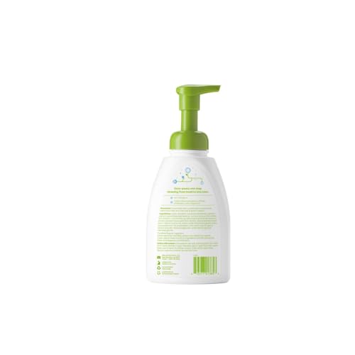 Babyganics Baby Shampoo + Body Wash Pump Bottle, Fragrance Free, 16oz, 3 Pack