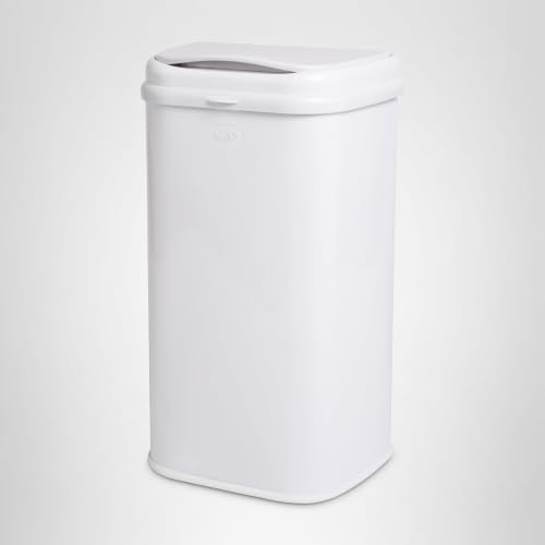 Ubbi Adult Diaper Pail, 13-Gallon Stainless Steel Incontinence Disposal Bin, Odor Locking Trash Can for Adult Diapers, Elderly Care & Caregivers, No Special Bags Required, White