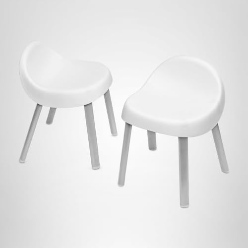 Skip Hop Toddler's Activity Chairs, Set of 2, Metal, White