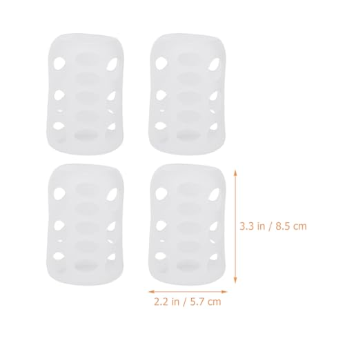 Hohopeti 8 Pcs Silicone Baby Bottle Cover Feeding Baby Bottle Sleeve