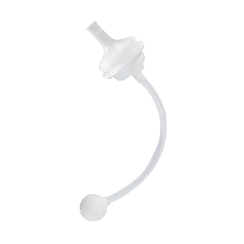 Pigeon Sippy Straw Conversion Kit for Babies 12M+ | Soft Silicone Sipper Spout, Weighted Straw & Cleaning Brush | Smooth Bottle-to-Cup Transition