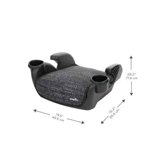 Evenflo GoTime No Back Booster Car Seat (Static Black)