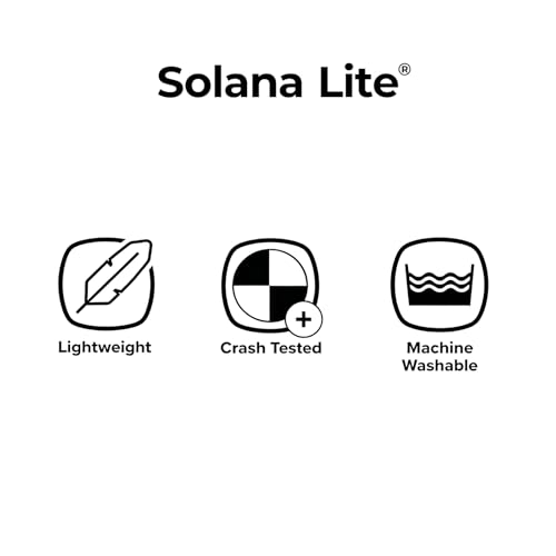 Diono Solana Lite Backless Booster Car Seat, Lightweight & Portable for Travel, Machine Washable Covers, 40-100 lbs, Black Storm