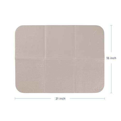 Ubbi On-the-Go Diaper Changing Baby Mat, Taupe