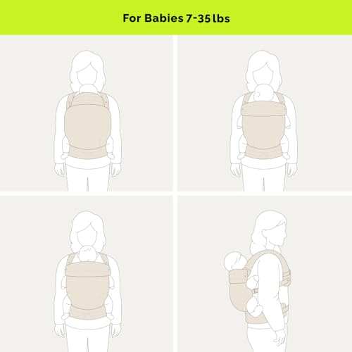 Ergonomic Baby Carrier Newborn to Toddler, Lightweight & Breathable Cotton Infant Carrier for Hands Free Comfort (Houndstooth)