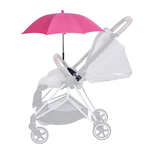 Lilyee Fimmy Protection little Umbrella fits for stroller Black pink (Pink)