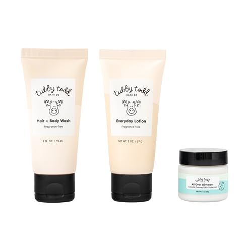 TUBBY TODD 3-Step Baby Bath and Skincare Routine, The Regulars Bundle