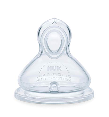 NUK Smooth Flow Anti Colic Baby Bottle, 10 oz, 3 Pack, Elephant