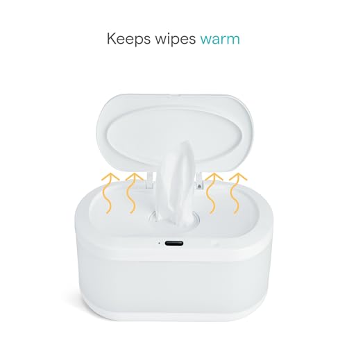 Munchkin Touch Free Baby Wipe Warmer with Nightlight & Motion Sensor, White