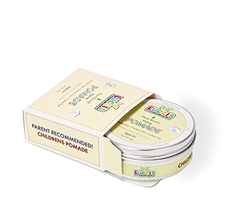 LUCCI’S CHILDRENS GROOMING SUPPLY Baby Hair Gel – 5oz Plant-Based Styling Hair Pomade for Infants – No Parabens or Sulphates – Medium Shine and Strong Hold Hair Paste for Kids