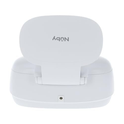 Nuby Hands-Free Baby Wipe Warmer - Touch-Free Motion Sensor Lid, Weighted Warming Plate, Built-in Night Light & Clear View Window - New Parent Essential
