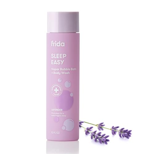 Frida Baby Lavender Baby & Kids Bubble Bath + Body Wash, Sleep & Calming Toddler & Baby Body Wash, Dermatologist Tested, Tear-Free, Hypoallergenic, Safe for Skin, Super Sudsy, 10oz