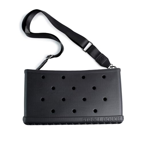 Stroll Pouch - Waterproof EVA Baby Stroller Organizer with Shoulder Strap, Customizable Like a Bogg Bag, Wipe-Clean Durable Universal Caddy for Wagons, Trike, Double & Pet Strollers