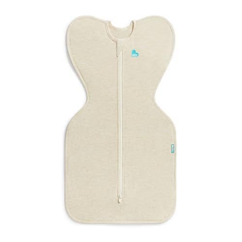 Love to Dream Swaddle UP, Sleep Sack 0-3 Months, Self-Soothing, Improves Sleep, Secure Fit Helps Calm Startle Reflex, Baby Essentials Must Haves Newborn, 1.0 TOG, 8-13 lbs, Oatmeal