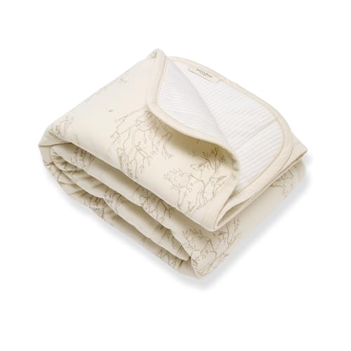 Burt's Bees Baby Organic Cotton Infant Reversible Blanket, Nursery Bedding