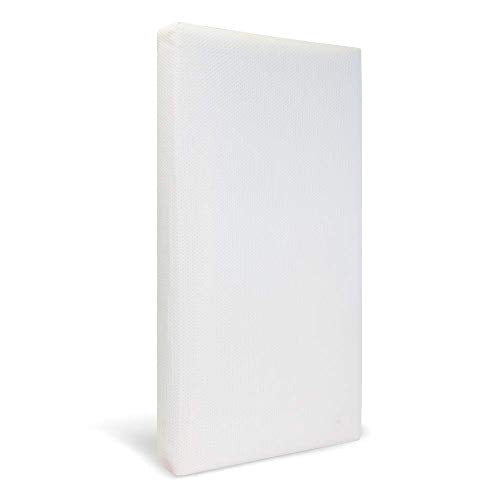 Lullaby Earth Breathe Safe 2-Stage Breathable Crib Mattress - Chemical Free, Dual Firmness Natural Mattress with Removable Washable Protector - Packaging May Vary