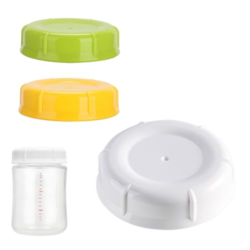 Travel and Storage Baby Bottle Caps, 3 Packs, Compatible for Pigeon Silicone Coating Nursing Bottle, PPSU/PP/Glass Nursing Wide Neck Bottles