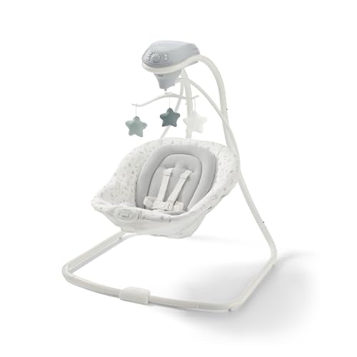 Graco Simple Sway Portable Baby Swing for Infants, Newborn Swing with 15 Songs and Sounds, Great Gift for New Parents, Baby Registry Must Have