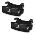 Diono Connect3 R Backless Booster Pack of 2, Slim Fit 3-Across in Many Mid-Sized Sedans and SUVs, for Children from 40-120 lbs., Lightweight with Cupholder, Black Storm