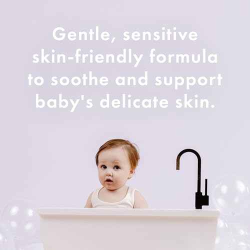 Dabble & Dollop Baby All Over Lotion - Fragrance-Free Baby Moisturizer for Sensitive Skin, Lightweight Hydrating Baby Cream for Newborns & Eczema-Prone Skin (5 fl oz, Pack of 2)