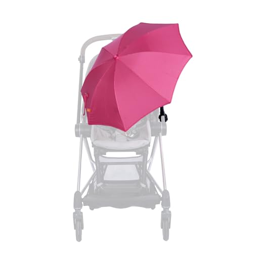 Lilyee Fimmy Protection little Umbrella fits for stroller Black pink (Pink)