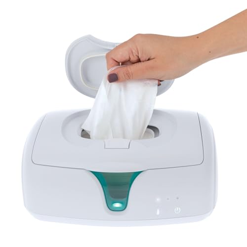Dr. Talbot's Baby Wipe Warmer & Dispenser - Easy Open Lid, Weighted Warming Plate & Clear View Window - New Parent Essential