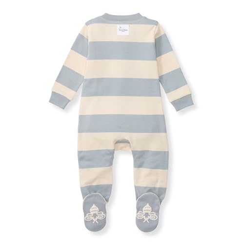 Burt's Bees Baby Boys' Organic Cotton, Sleep and Play Footed Pajamas