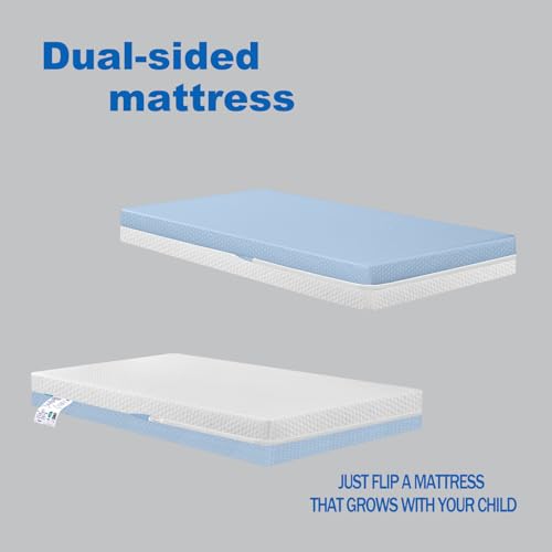 ASANEST Dual Sided Baby Breathable Crib Mattress, Infant & Toddler Bed Mattress with Premium Foam, Machine Washable Oeko-TEX Standard 100 Certified Cover, Standard Size 52x28x5 Inch