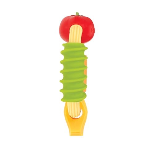 Nuby Pasta Ring Teether - 3+ Months - Soft, Silicone, Multi-Textured, Easy Grip Baby Teething Toy - Natural Teething Relief for Babies