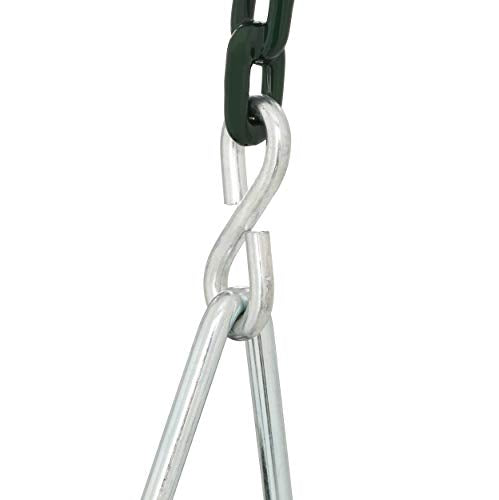 Gorilla Playsets 04-0008-G/G Full Bucket Toddler Swing, Bucket, Green 60" Plastic Coated Chains, 50 Lb Capacity