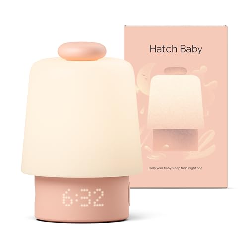 Hatch Baby Sound Machine, Night Light (Peach) | Sleep Support | Registry Essential, Routine Builder, Time-to-Rise Alarm Clock, White Noise, Nursery Stories, Toddler Kids (Wi-Fi)