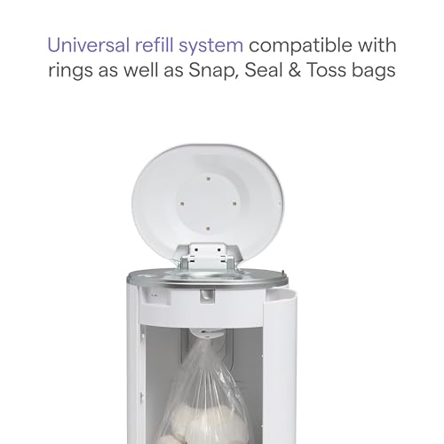 Munchkin® UV Diaper Pail #1 in Odor Control, Includes 1 UV Snap, Seal & Toss™ Bag and 1 UV Refill Ring