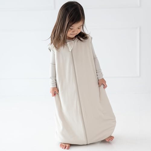 KYTE BABY Unisex Sleep Bag Walker for Babies and Toddlers- Rayon Made from Bamboo 1.0 Tog (Large, Oat)