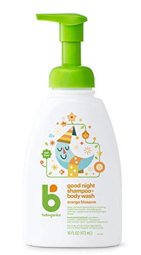 Babyganics Baby Shampoo + Body Wash Pump Bottle, Orange Blossom, 16oz, , Packaging May Vary
