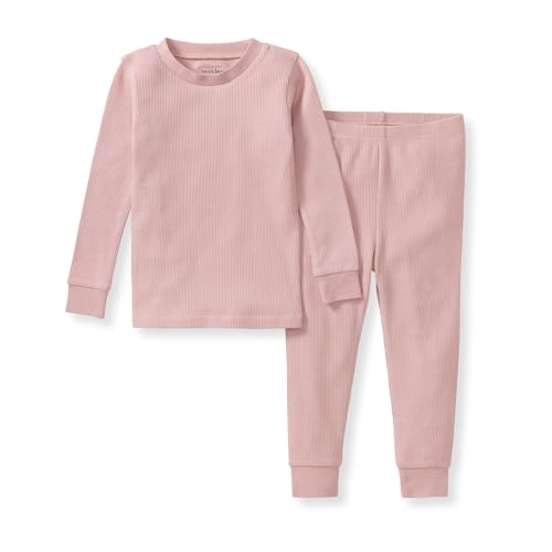 Burt's Bees Baby Honeysoft™ Waffle Thermal Pajamas – Organic Cotton & Lyocell Blend, Breathable, Buttery Soft, Snug Fit, Sizes 12M-12Y