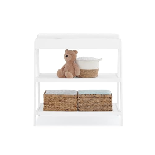 Delta Children Scout Changing Table - Greenguard Gold Certified, Bianca White