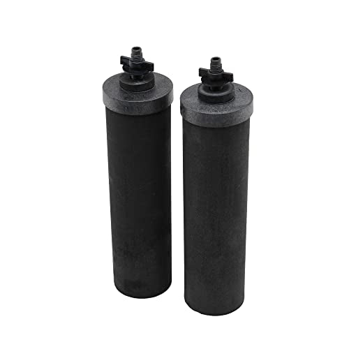Travel Berkey Gravity-Fed Water Filter System with 2 Black Berkey Elements Plus Deluxe 7" Stainless Steel Water View Spigot