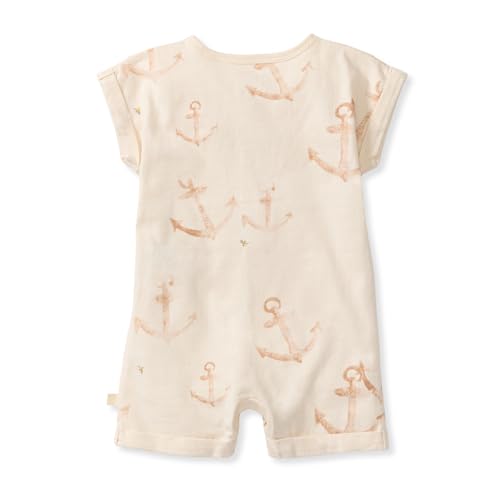 Burt's Bees Baby Baby Boys Short Sleeve Rompers, 100% Organic Cotton One-Piece Coverall and Layette Set