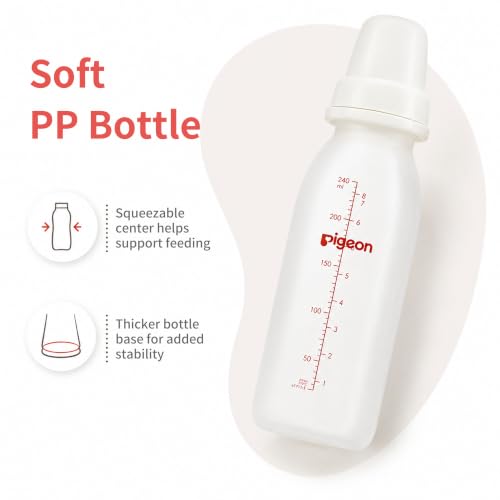 Pigeon Baby Cleft Palate Bottle with 2 Nipples, 8.11 Oz, Please Use It Under the Guidance of a Pediatrician