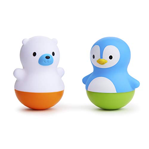 Munchkin® Bath Bobbers Mold Free Baby and Toddler Bath Toy, 6+ Months, Polar Bear/Penguin